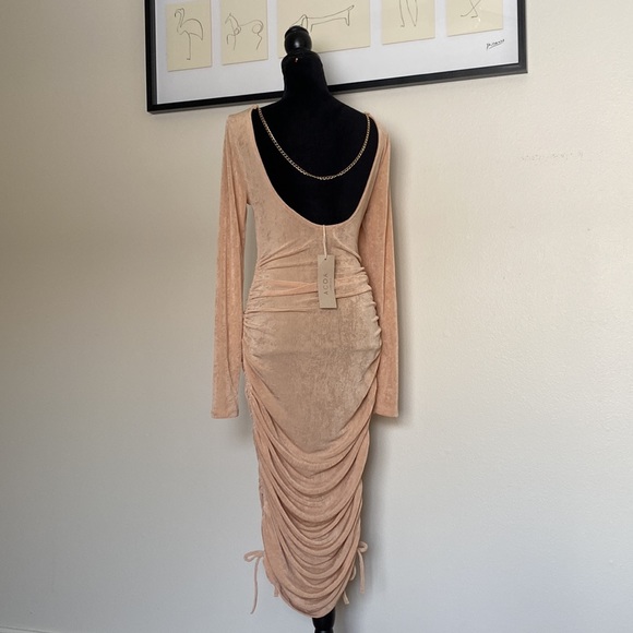 Acoa Collection Ruched Adjustable Length Mini dress - Picture 5 of 13